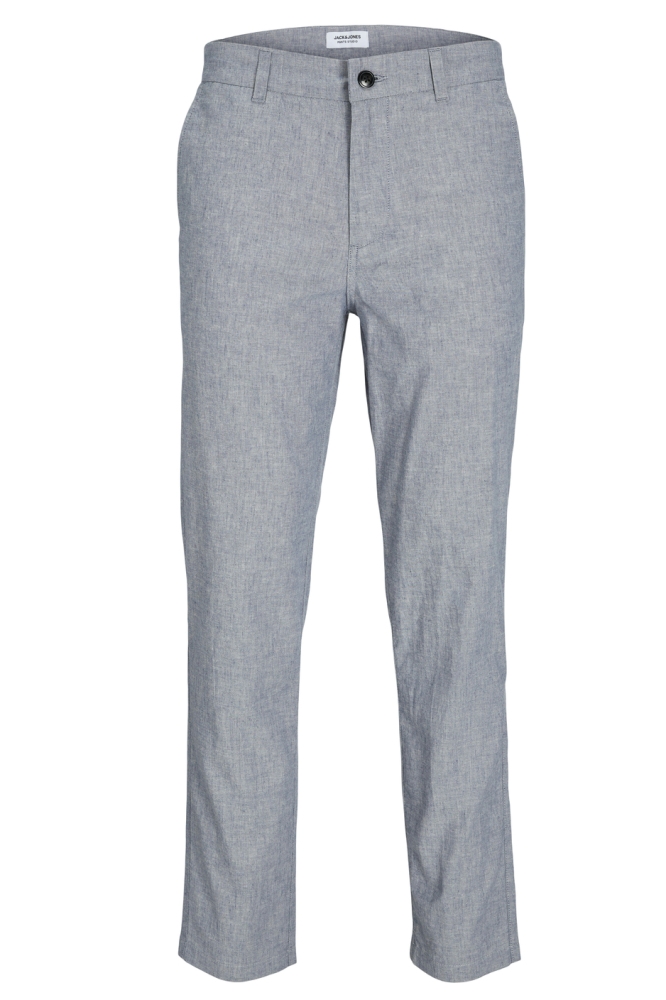 JPSTACE SUMMER LINEN BLEND CHINO PA 12248604 FADED DENIM/MELANGE